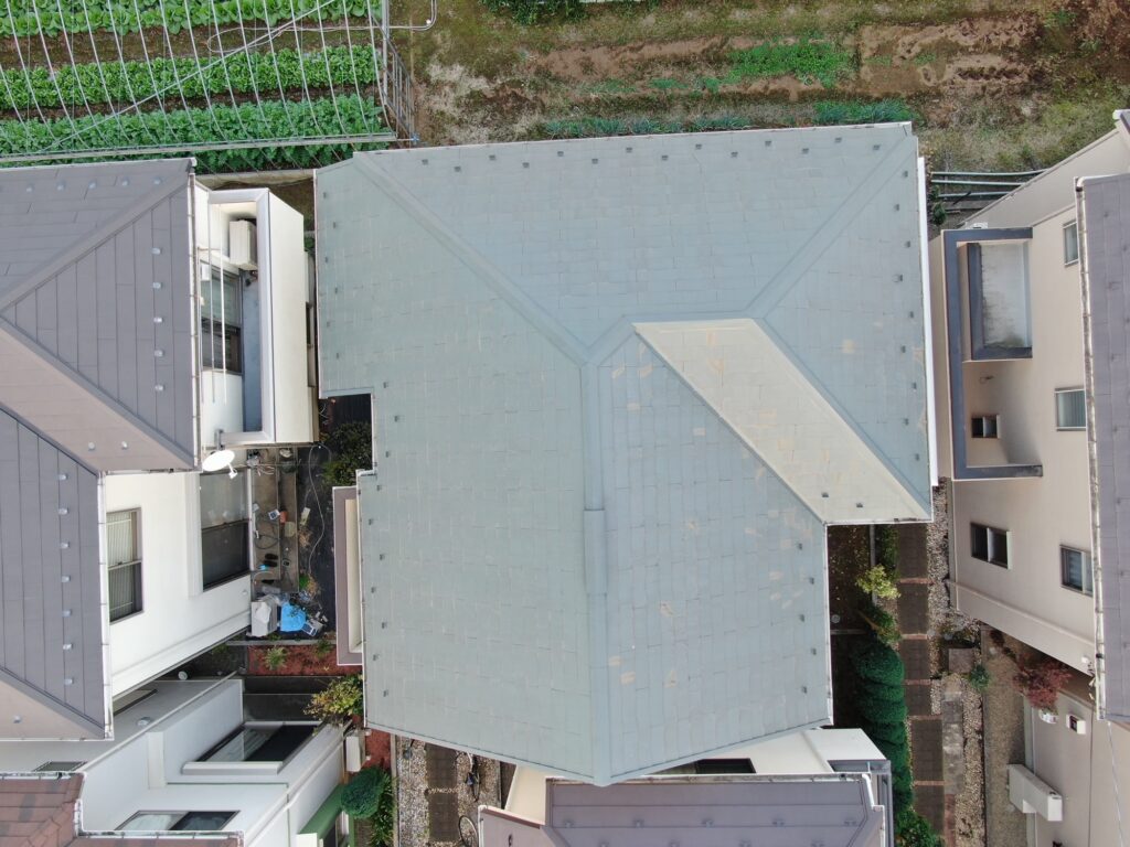 屋根重ね葺き工事　ガルバリウム鋼板　アイジー工業　スーパーガルテクト